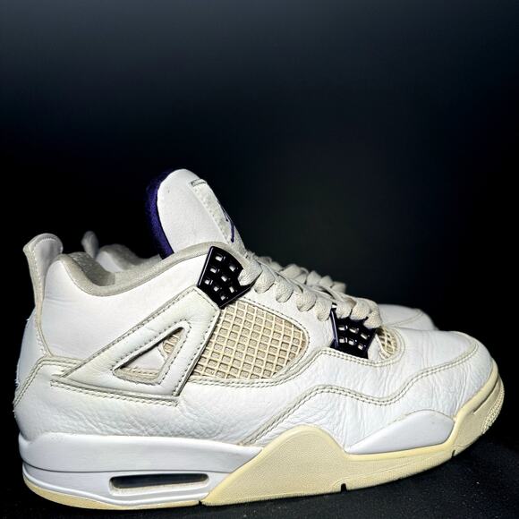 Size 8 - Nike Air Jordan 4 Retro Purple Metallic Men's Shoes